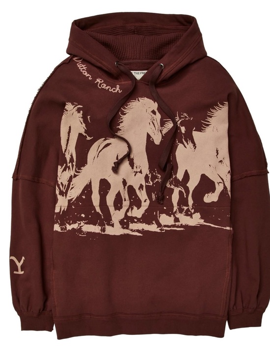 Free People Tops - FREE PEOPLE X YELLOW STONE | Oversized Graphic Sweatshirt Size Medium
